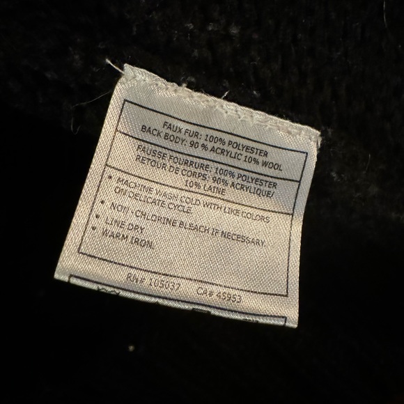 Ariat size S faux fur black sweater vest - Picture 5 of 5